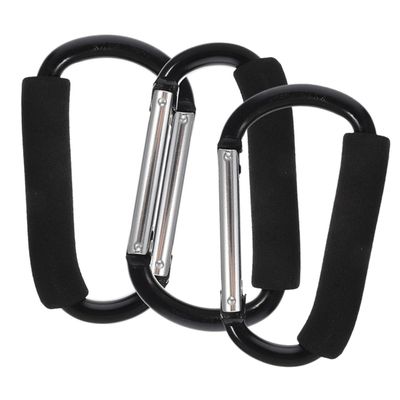 Toddmomy 3pcs Stroller Hooks for Shopping Bags Lightweight and Hanging Hangers for Diaper Bags Easy to Install and Remove for Parents The Go