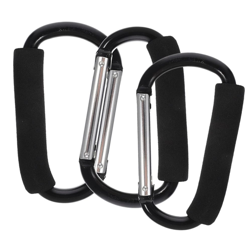 Toddmomy 3pcs Stroller Hooks for Shopping Bags Lightweight and Hanging Hangers for Diaper Bags Easy to Install and Remove for Parents The Go