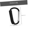 Toddmomy 3pcs Stroller Hooks for Shopping Bags Lightweight and Hanging Hangers for Diaper Bags Easy to Install and Remove for Parents The Go view 2