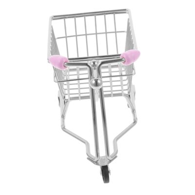 BESTOYARD Shopping Cart Makeup Sponge Holder Cute Desk Storage Organizer for Beauty Tools Decorative Utility Handcart for Makeup Sponges Candies and Items