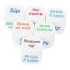 BCOATH 6pcs Acrylic Drinking Dice for Bachelorette Parties Fun Dice Game for Friends Gatherings Ktv Entertainment for Family and Colleagues Quick Rules for All Ages view 1
