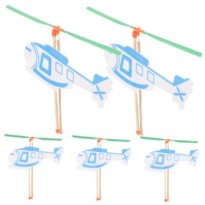 DECHOUS 5pcs Boys and Girls Airplane Toys Glider Toys Educational for Boys Girls Rubberband Powered for Years Old