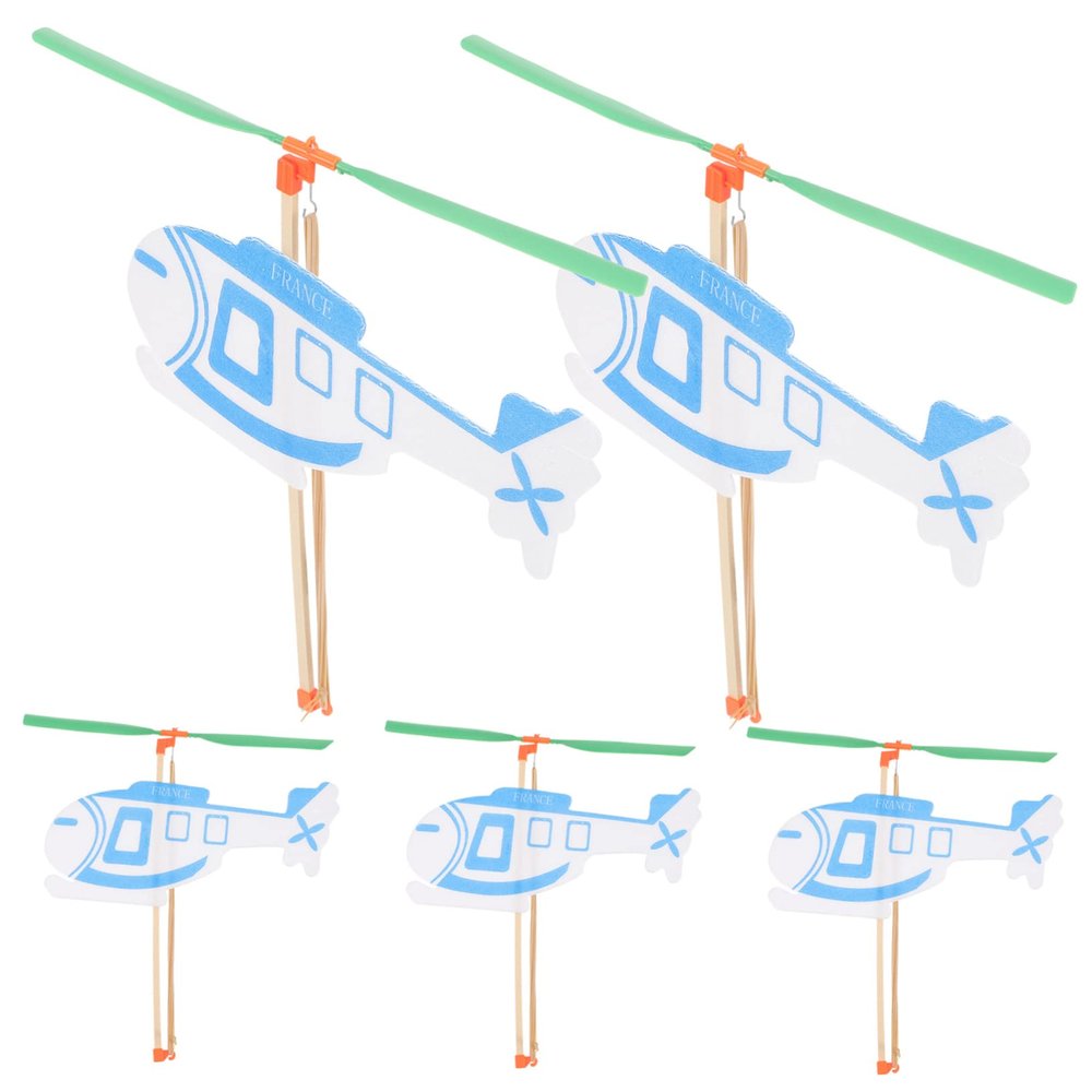 DECHOUS 5pcs Boys and Girls Airplane Toys Glider Toys Educational for Boys Girls Rubberband Powered for Years Old