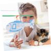 DECHOUS 5pcs Boys and Girls Airplane Toys Glider Toys Educational for Boys Girls Rubberband Powered for Years Old view 4