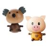 ABOOFAN 2pcs Car Dashboard Decor Cute Cartoon Animal Spring Toy with Car Freshener Pig and Ornament for Vehicle Interior Accessories Whimsical Design for All view 1