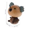 ABOOFAN 2pcs Car Dashboard Decor Cute Cartoon Animal Spring Toy with Car Freshener Pig and Ornament for Vehicle Interior Accessories Whimsical Design for All view 2