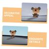 ABOOFAN 2pcs Car Dashboard Decor Cute Cartoon Animal Spring Toy with Car Freshener Pig and Ornament for Vehicle Interior Accessories Whimsical Design for All view 3