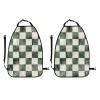 Green And White Checkered Car Seat Back Kick Protectors,2 Pack Kick Mats With Storage Pockets For Vehicles To Protect From Dirt Mud Scratches view 3