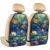 Dragonfly Car Seat Back Kick Protectors,2 Pack Kick Mats With Storage Pockets For Vehicles To Protect From Dirt Mud Scratches view 1