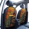 Peacock Car Seat Back Kick Protectors,2 Pack Kick Mats With Storage Pockets For Vehicles To Protect From Dirt Mud Scratches view 2