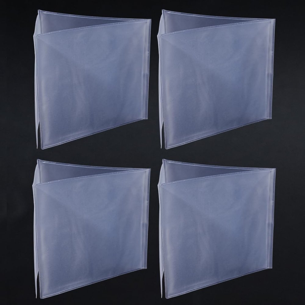 aoG Mahjong Card Holder for Mah Jongg Hands and Rules, Non Glare, PVC Plastic, Soft, Durable, Sleeve, 2025 (Large - 4 pcs)