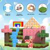 150PCS Magnetic Building Blocks for Kids - Unicorn Princess Pixel Magnetic Blocks 0.8in, Grassland Mine World Magnet Cubes Toys, STEM Sensory Toys for 3 4 9 10 Year Old Girl Christmas Birthday Gifts view 4