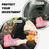 Two Squirrels Car Seat Back Kick Protectors,2 Pack Kick Mats With Storage Pockets For Vehicles To Protect From Dirt Mud Scratches view 4