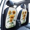 Sunflowers Car Seat Back Kick Protectors,2 Pack Kick Mats With Storage Pockets For Vehicles To Protect From Dirt Mud Scratches view 2