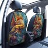 Fish Car Seat Back Kick Protectors,2 Pack Kick Mats with Storage Pockets for Vehicles to Protect from Dirt Mud Scratches view 2