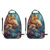 Fish Car Seat Back Kick Protectors,2 Pack Kick Mats with Storage Pockets for Vehicles to Protect from Dirt Mud Scratches view 3