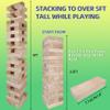 GOTHINK Giant Tumble Tower Game, Large Tumbling Tower Stacking to Over 5 FT 54pcs Wooden Jumbo Blocks for Outside Yard Games with Carry Case Timber Stacking Game Night Toy Gift for Kids Adults Family view 2