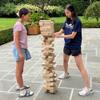 GOTHINK Giant Tumble Tower Game, Large Tumbling Tower Stacking to Over 5 FT 54pcs Wooden Jumbo Blocks for Outside Yard Games with Carry Case Timber Stacking Game Night Toy Gift for Kids Adults Family view 3