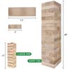 GOTHINK Giant Tumble Tower Game, Large Tumbling Tower Stacking to Over 5 FT 54pcs Wooden Jumbo Blocks for Outside Yard Games with Carry Case Timber Stacking Game Night Toy Gift for Kids Adults Family view 4