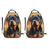 Rottweiler Dog Car Seat Back Kick Protectors,2 Pack Kick Mats with Storage Pockets for Vehicles to Protect from Dirt Mud Scratches view 3