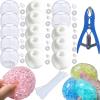 15pcs DIY Stress Ball Kit  Blank Skins with Air Pump & Expander Tool for Making Pressure Balls, Make Your Own Fidget Pressure Balls for Adults (8White+7Transparent) view 1
