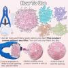 15pcs DIY Stress Ball Kit  Blank Skins with Air Pump & Expander Tool for Making Pressure Balls, Make Your Own Fidget Pressure Balls for Adults (8White+7Transparent) view 4