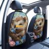 Cute Hedgehog Flower Car Seat Back Kick Protectors,2 Pack Kick Mats With Storage Pockets For Vehicles To Protect From Dirt Mud Scratches view 2