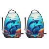Dolphins Swimming Car Seat Back Kick Protectors,2 Pack Kick Mats With Storage Pockets For Vehicles To Protect From Dirt Mud Scratches view 3