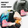 Dolphins Swimming Car Seat Back Kick Protectors,2 Pack Kick Mats With Storage Pockets For Vehicles To Protect From Dirt Mud Scratches view 4