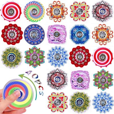 40 Pack Bohemian Fidget Spinner Toys Bulk, Mini Fidget Spinners for Kids Adults, Classroom Prizes, Party Favors, Sensory Fidget Toys
