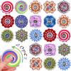 40 Pack Bohemian Fidget Spinner Toys Bulk, Mini Fidget Spinners for Kids Adults, Classroom Prizes, Party Favors, Sensory Fidget Toys view 1
