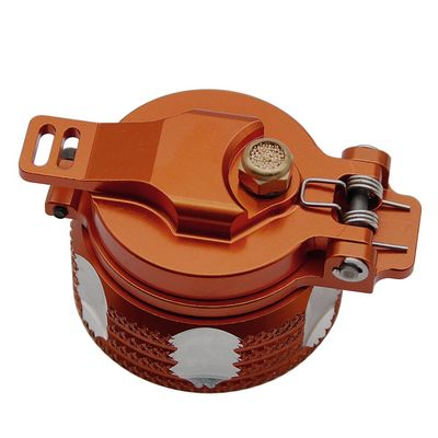 ECOYIN Metal Fuel Tank Cap, RC Car Parts, Compatible with 1/5 HPI BAHA ROVAN ROFUN 5B 5T 5SC (Orange)