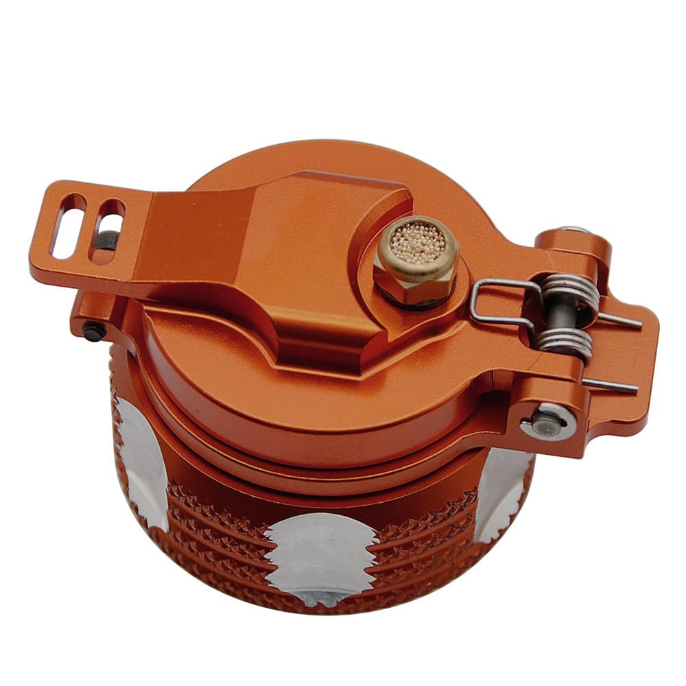 ECOYIN Metal Fuel Tank Cap, RC Car Parts, Compatible with 1/5 HPI BAHA ROVAN ROFUN 5B 5T 5SC (Orange)