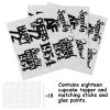 18pcs Black Glitter Dessert Cupcake Pick for Straight Outta 1954 Legend Since 1954 Theme Decor Supplies Men Happy 72nd Birthday Party Decoration view 3