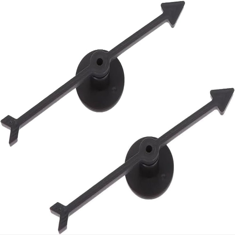 2Pcs Black Spinner Game Engaging Board Arrow Set, Home and School Party Spinners, Plastic Craft with Suction Cup Board Games