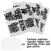 18pcs Black Glitter Dessert Cupcake Pick for Straight Outta 1928 Legend Since 1928 Theme Decor Supplies Men Happy 98th Birthday Party Decoration view 3