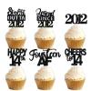 18pcs Black Glitter Dessert Cupcake Pick for Straight Outta 2012 Legend Since 2012 Theme Decor Supplies Men Happy 14th Birthday Party Decoration view 1