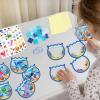 36PCS Summer Activities Crafts Bulk: Sea Animal Ocean Scene Paper Suncatchers, Under the Sea Party Fish Stickers DIY Kit School Classroom Decorations, Window Stained Glass Effect Art Supplies view 2