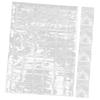 Happyyami 6sheets Transparent Collecting Album Pages Holders for Loose-leaf Storage for Stamps and Collectibles and Reusable Design view 1