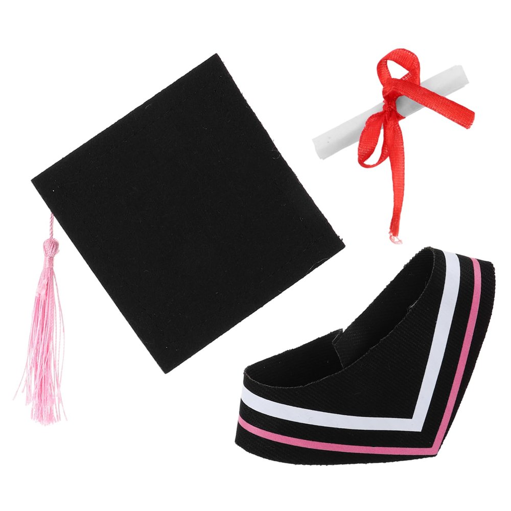 KOMBIUDA Stuffed Animal Graduation Gown and Cap Outfit for Plush Bears Soft Costume for Graduates for Celebratory Events Diploma Scarf and Tassel