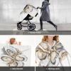 Vendhui White Oysters Car Seat Covers for Babies, Infant Car Seat Canopy, Mom Nursing Breastfeeding Covers, Warm Carseat Canopy for Newborn view 4