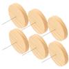 Alipis Wooden Doll Display Base Stand 6 Sets Handcrafted Felt Doll Holders for Crochet and DIY Projects on Desktop view 1