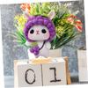 Alipis Wooden Doll Display Base Stand 6 Sets Handcrafted Felt Doll Holders for Crochet and DIY Projects on Desktop view 2