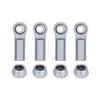 1/10 RC Car Ball Joint,4pcs M4 Chassis Link Steering Rod Ends - Straight/Bend Rod Ends for 1/10 RC Crawler (SCX10, TRX4, Capra, VS4-10, Wraith) (Straight 7mm Titanium) view 1