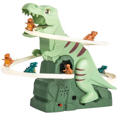 Dinosaur Climbing Slide Music Toy, Electric Dinosaur Climbing Stairs Toys, Dinosaurs Stair Climber Toy, Electric Race Track Game Fun Track Slide Roller Coaster Toys for Children's Gifts (1PC)