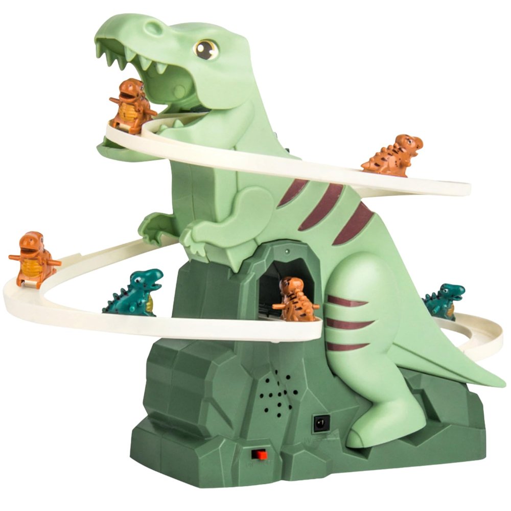 Dinosaur Climbing Slide Music Toy, Electric Dinosaur Climbing Stairs Toys, Dinosaurs Stair Climber Toy, Electric Race Track Game Fun Track Slide Roller Coaster Toys for Children's Gifts (1PC)