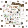 Mueddur Book Party Bingo Game Card, Bookish Bingo Set for Adults Large Group Family Friends, Book Club Reading Group Activities, Bookclub Meeting Icebreaker Games for 24 Players -23