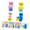 DECHOUS 4pcs Wind-up Tiger Toy Clockwork for Boys and Girls Cartoon Drummer Toys view 3