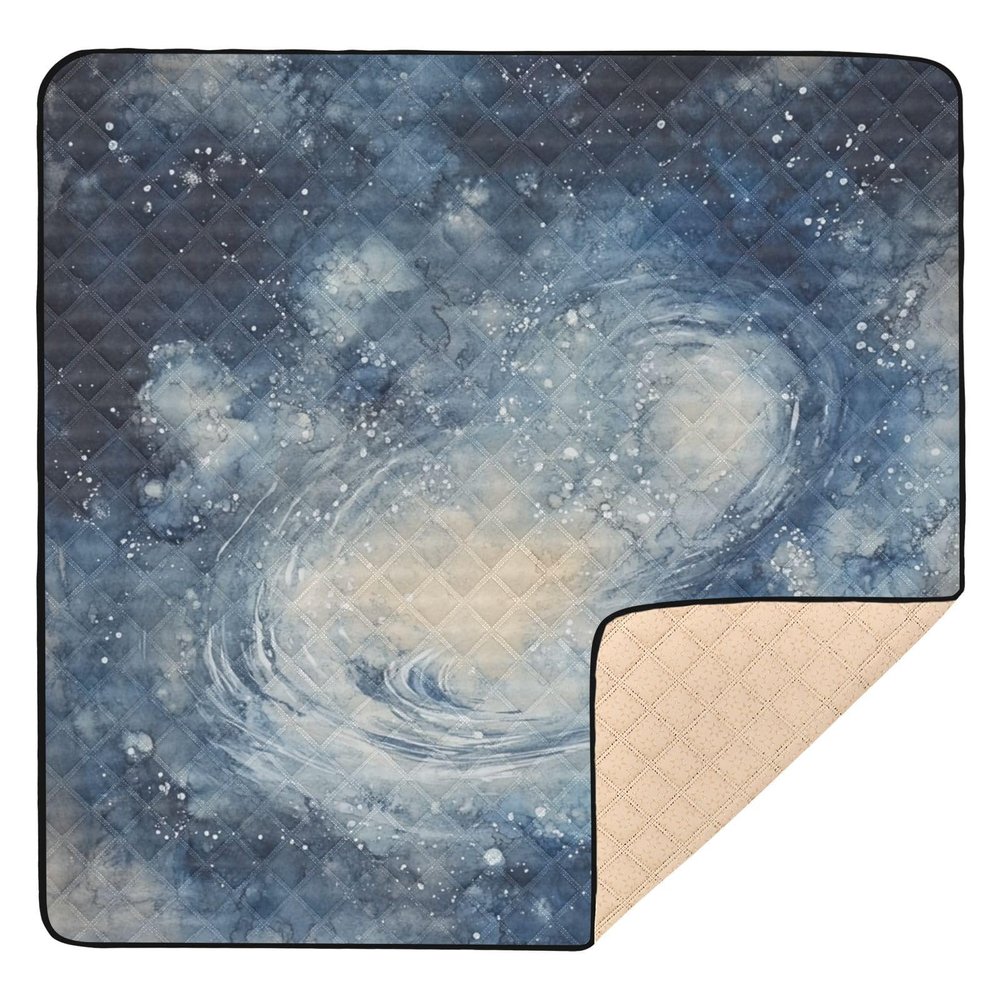 Kigai Milky Way Baby Play Mat for Floor and Playpen 50x50 inch Non-Slip Baby Activity Playmat Waterproof Foldable Crawling Mat for Infants Toddlers