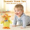 MILEGI Talking Singing Duck Toys Repeats What You Say Walking Duckling Electric Interactive Animated Toy Mimicking Recording Plush Gifts for Baby,Yellow,8'' view 2